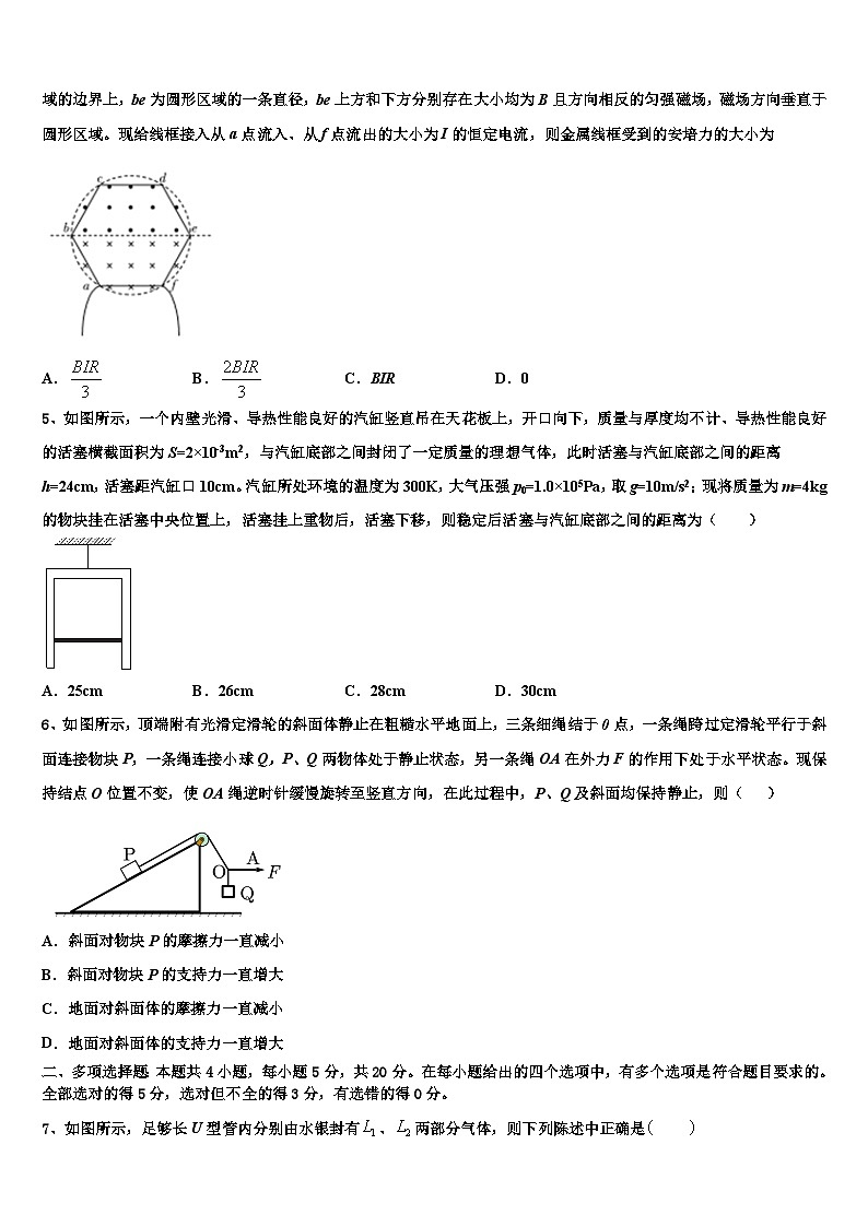 2026届广东省东莞市三校高三最后一模物理试题含解析第2页