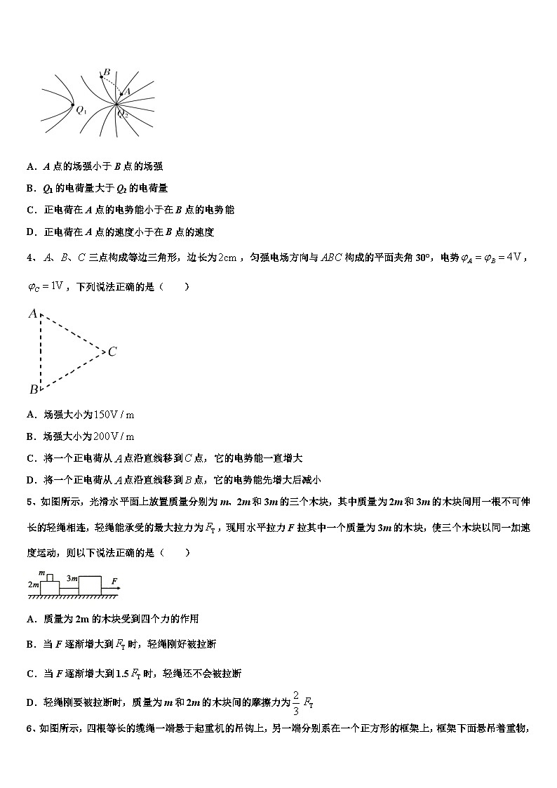 2026届广东省梅县东山中学高考全国统考预测密卷物理试卷含解析第2页