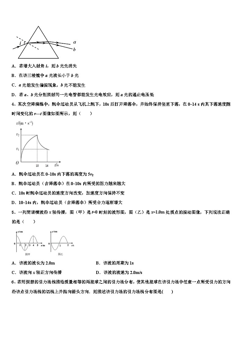2026届广东省汕头市潮南区高考考前提分物理仿真卷含解析第2页