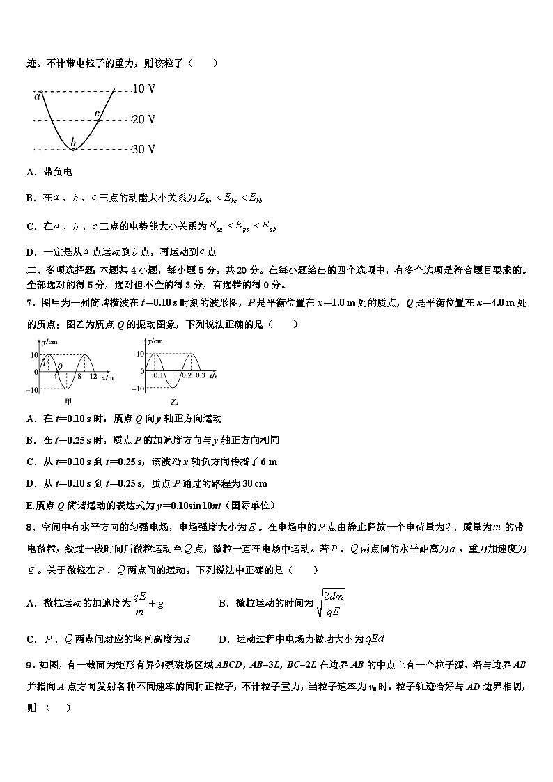 2026届广东省阳东广雅学校高考物理考前最后一卷预测卷含解析第3页