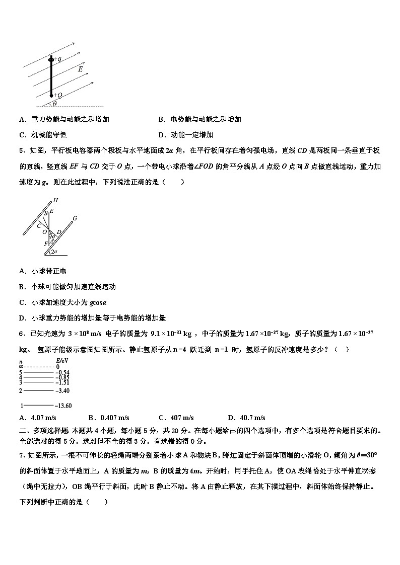 2026届广东省遂溪县第一中学高三第二次调研物理试卷含解析第2页