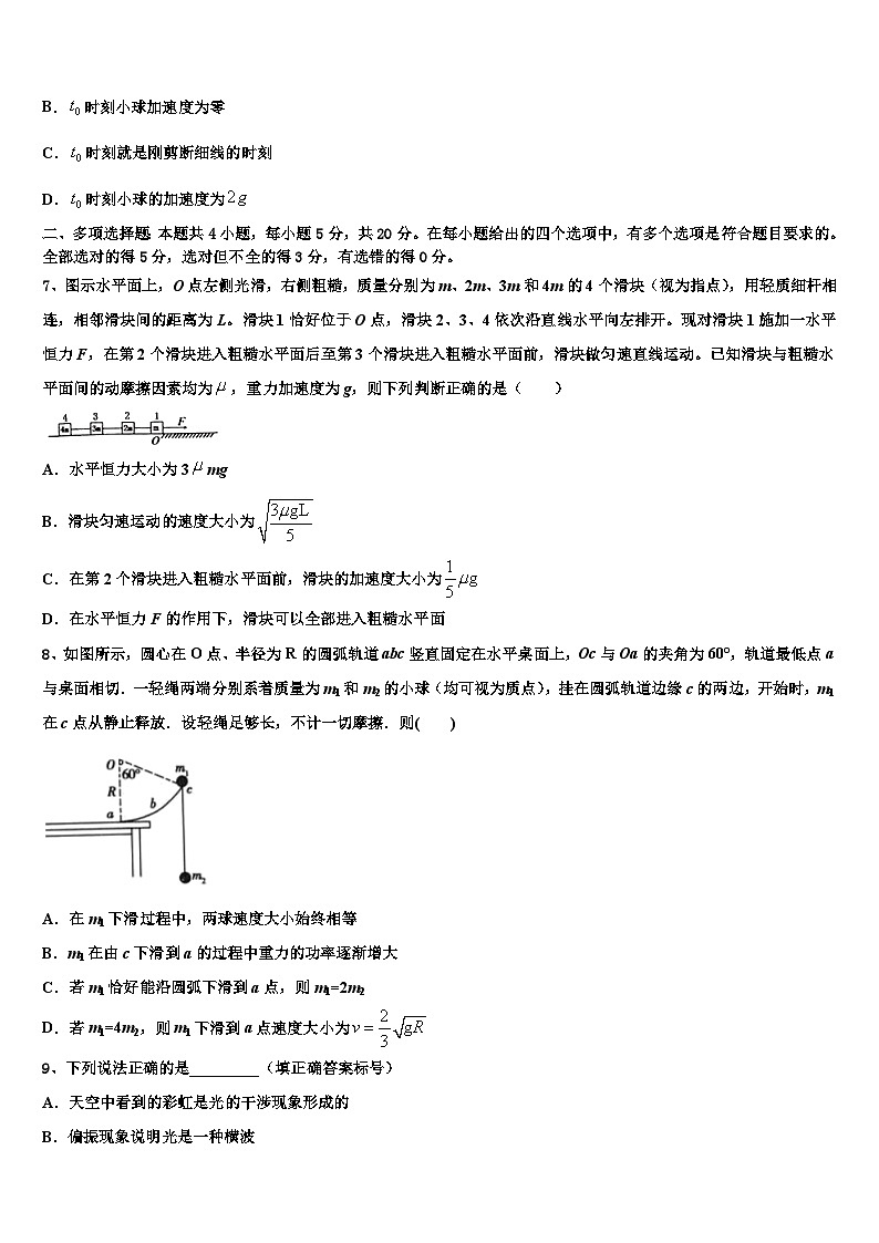 2026届广东省岭南师院附中高三二诊模拟考试物理试卷含解析第3页