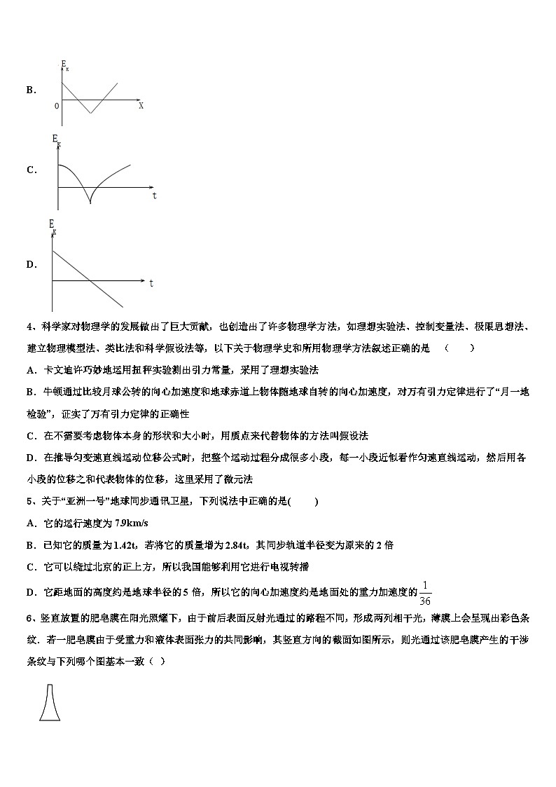 2026届广东省仲元中学高三第六次模拟考试物理试卷含解析第2页