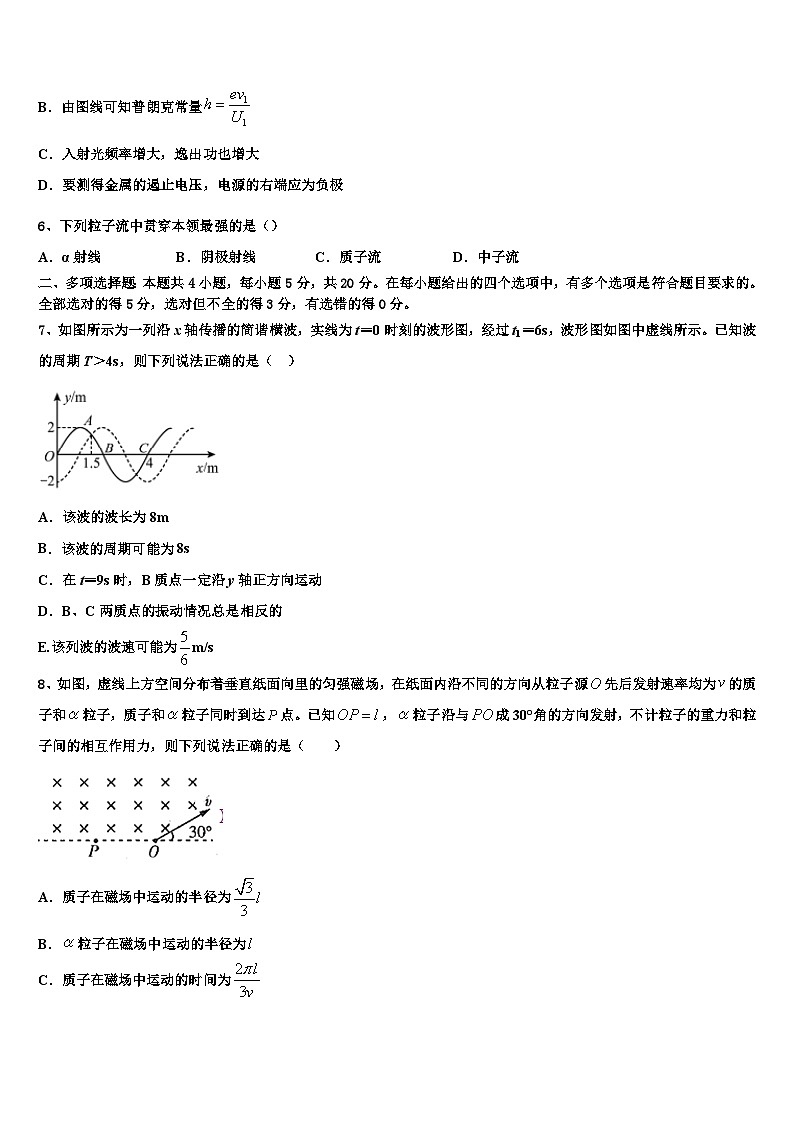 2026届广东省珠海一中等六校重点中学高三下学期第五次调研考试物理试题含解析第3页