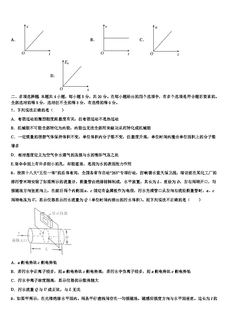 2026届广西桂林,百色,梧州,北海,崇左五市高考仿真模拟物理试卷含解析第3页