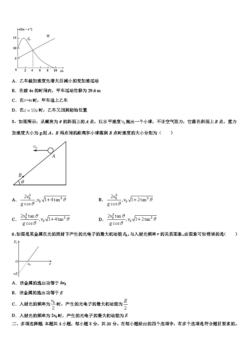 2026届广西示范中学高考适应性考试物理试卷含解析第2页