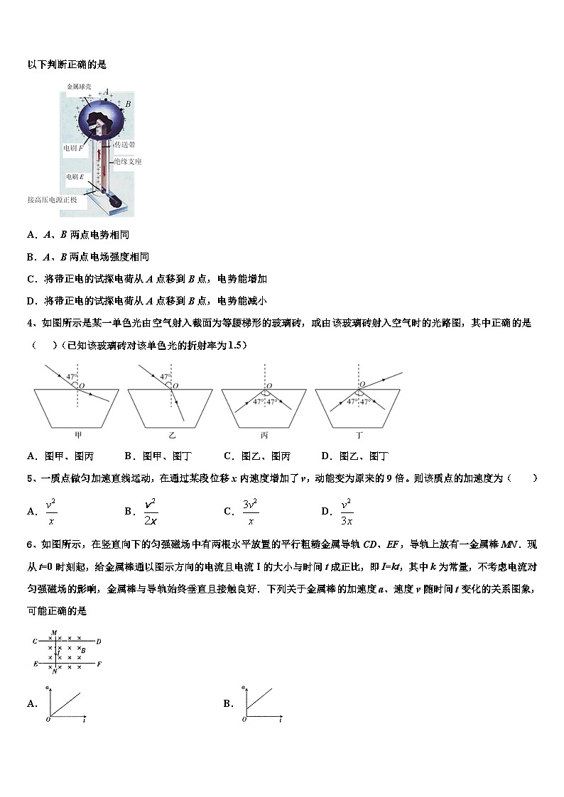 2026届广西蒙山县第一中学高三下学期联合考试物理试题含解析第2页