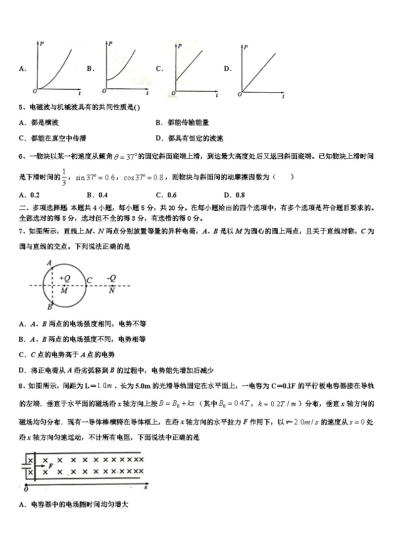 2026届广州天河区广州中学高考压轴卷物理试卷含解析第2页