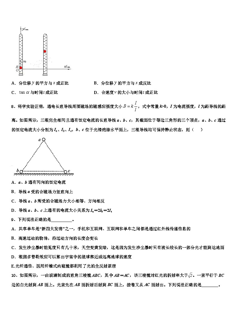2026届贵州省安顺市普高高三3月份模拟考试物理试题含解析第3页