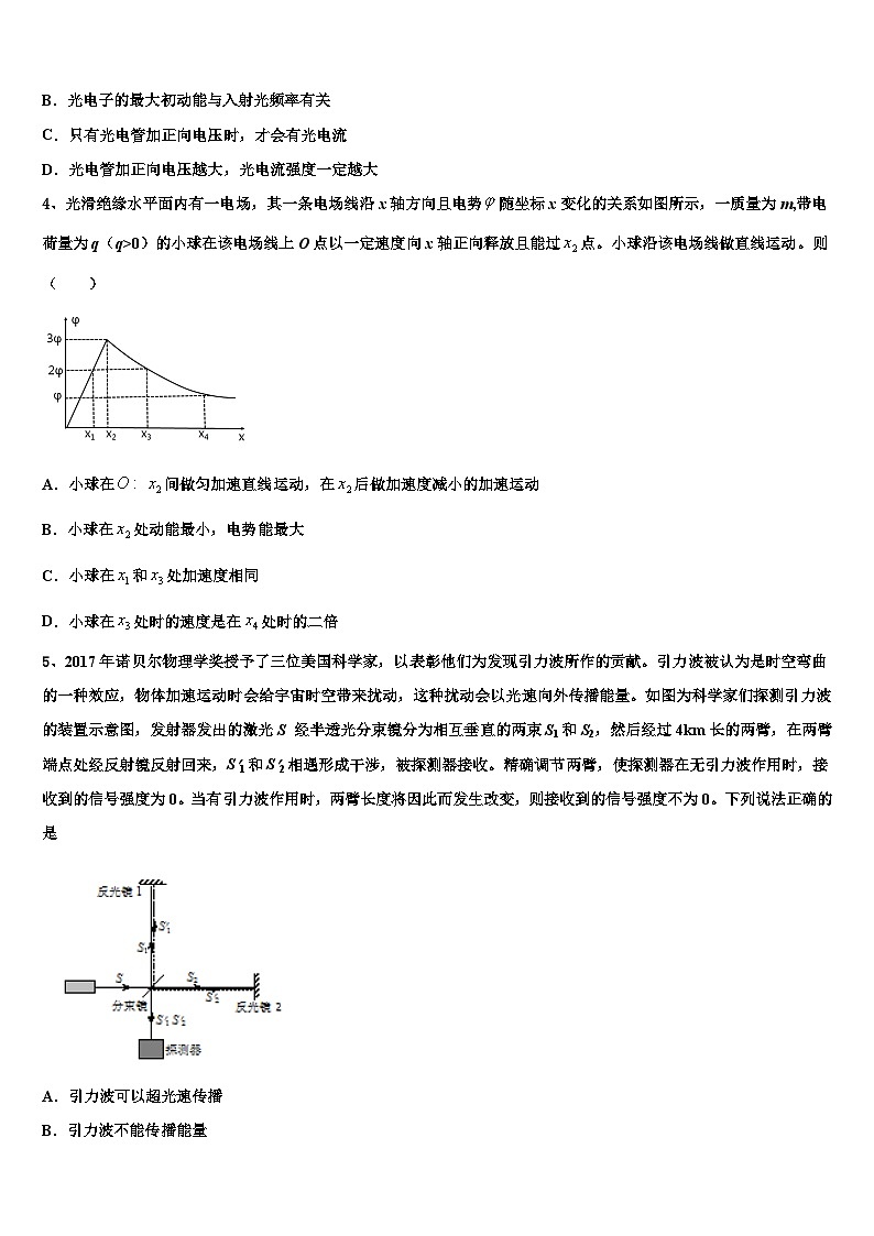 2026届贵州省贵阳市高考压轴卷物理试卷含解析第2页