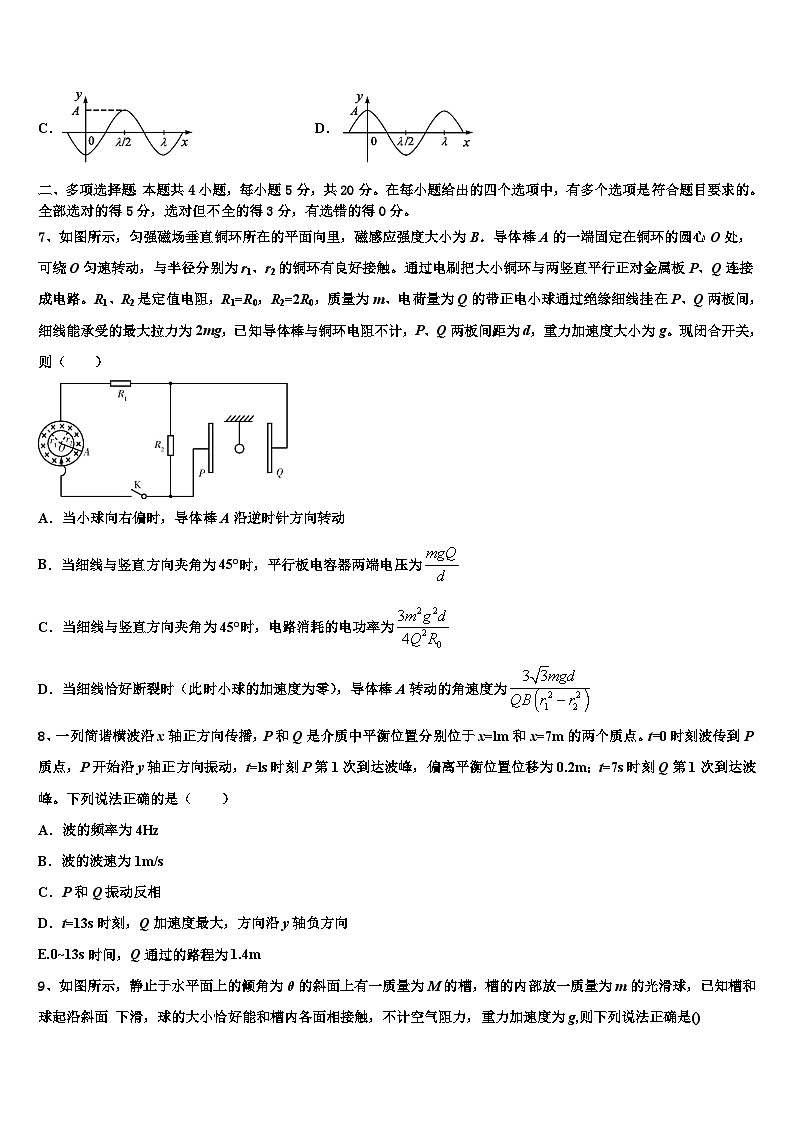 2026届贵州省贵阳市高考仿真卷物理试卷含解析第3页