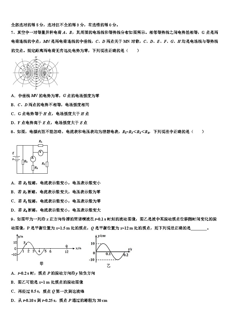 2026届贵州省兴义中学高三下学期第六次检测物理试卷含解析第3页