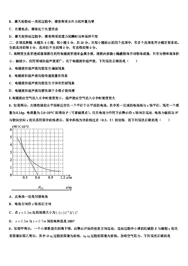 2026届贵州省毕节市赫章县高三3月份模拟考试物理试题含解析第3页