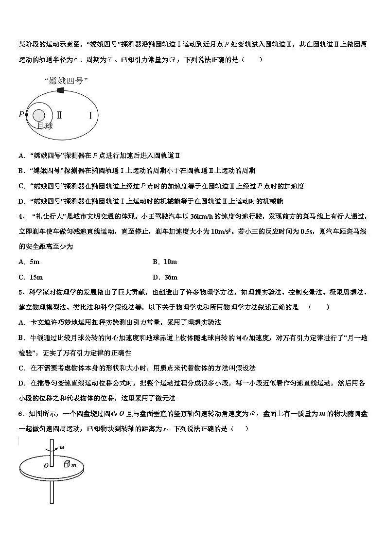 2026届海南省万宁市第三中学高考冲刺模拟物理试题含解析第2页