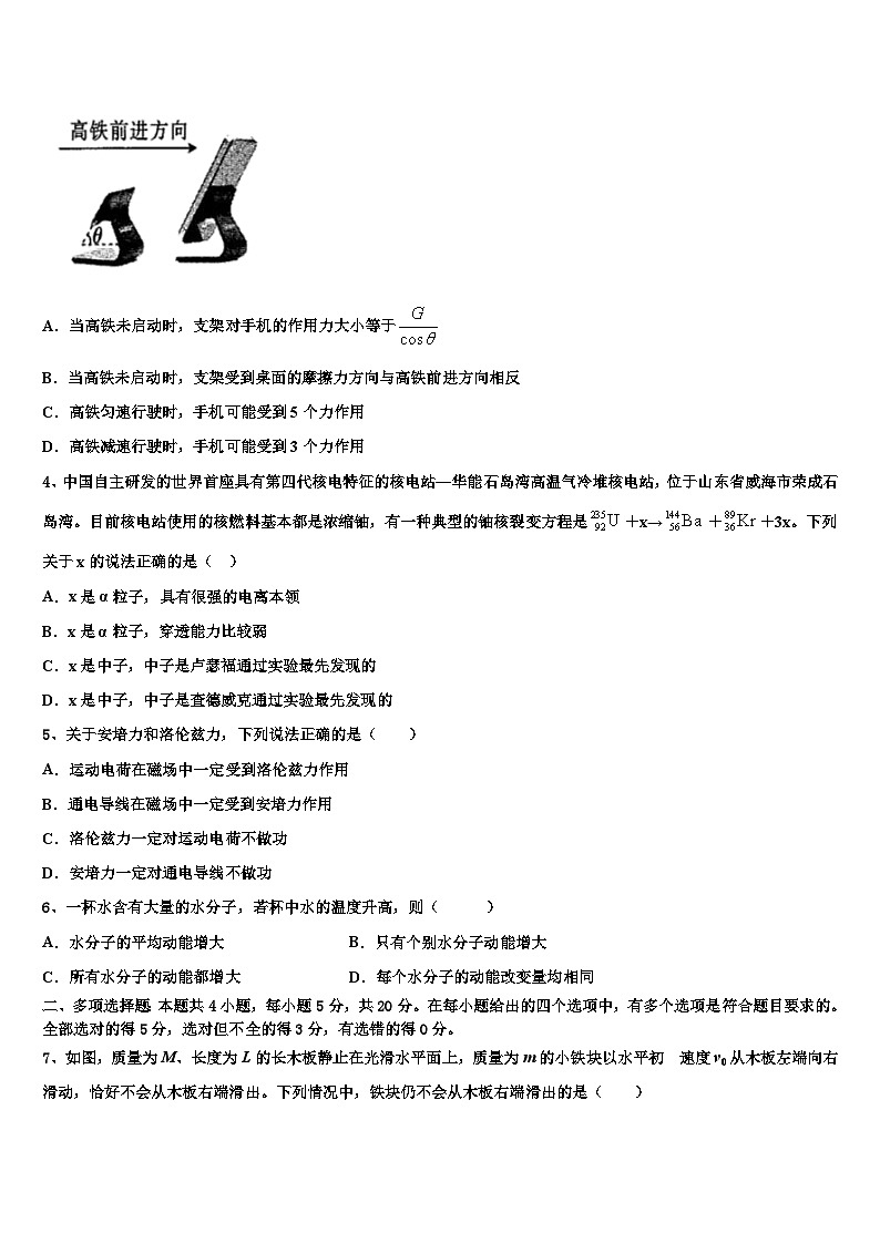 2026届贵州省遵义市航天高级中学高三下学期联考物理试题含解析第2页