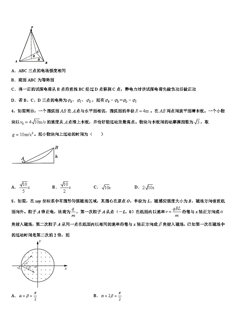 2026届海南省海口市海南枫叶国际学校高考物理一模试卷含解析第2页