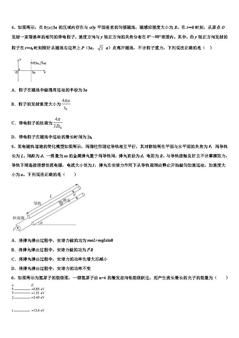 2026届海南省海口市四中高考临考冲刺物理试卷含解析第2页