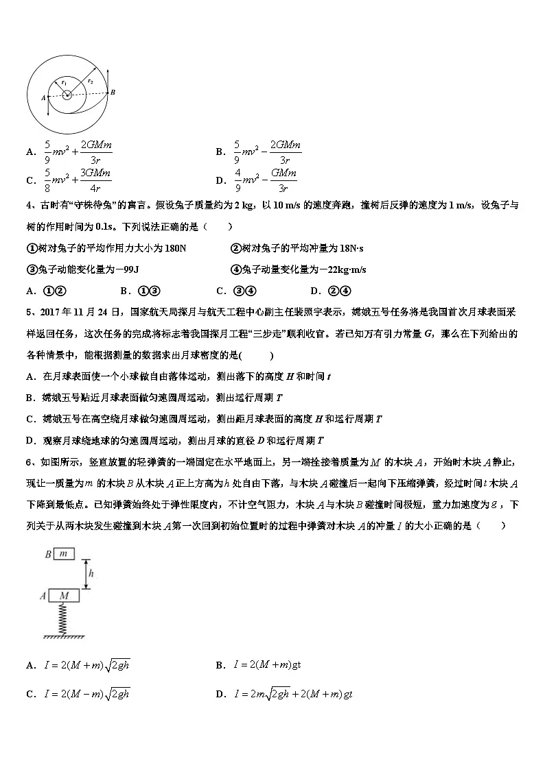 2026届海南省三亚高考压轴卷物理试卷含解析第2页