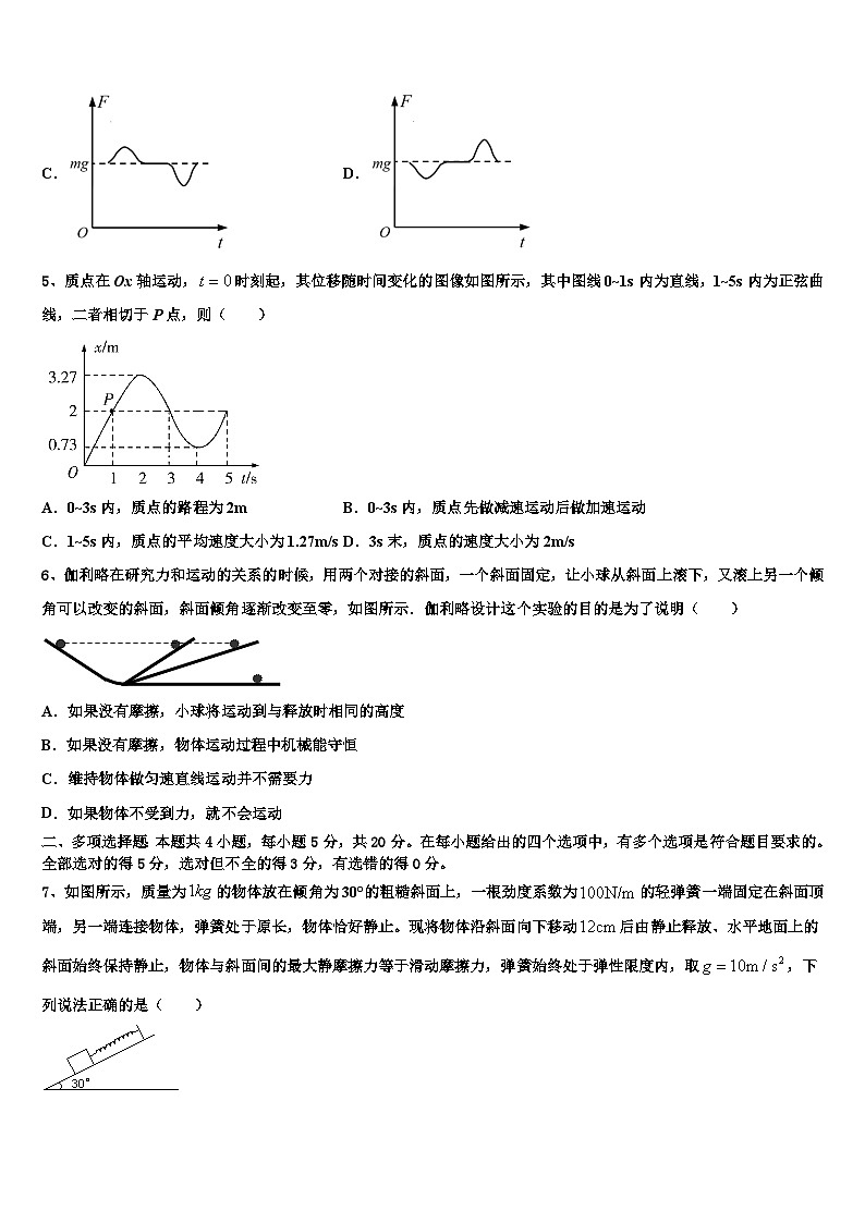 2026届海南省鲁迅中学高三第一次模拟考试物理试卷含解析第3页