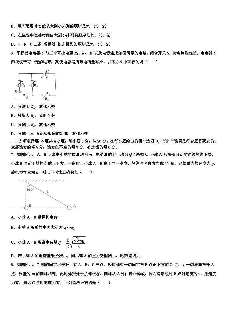 2026届海南省临高县波莲中学高三适应性调研考试物理试题含解析第3页