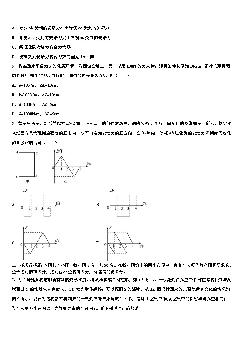 2026届海南省华中师大琼中附中高三（最后冲刺）物理试卷含解析第2页
