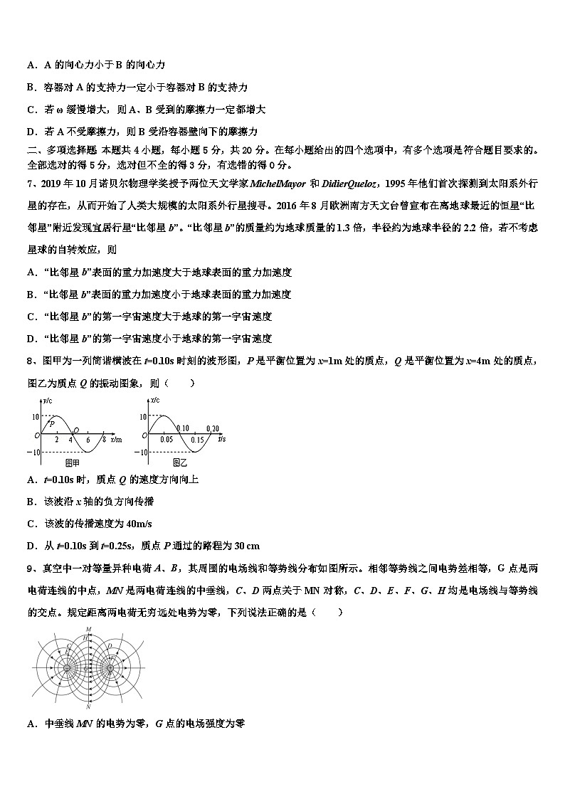 2026届海南省海口四中高三下学期联考物理试题含解析第3页