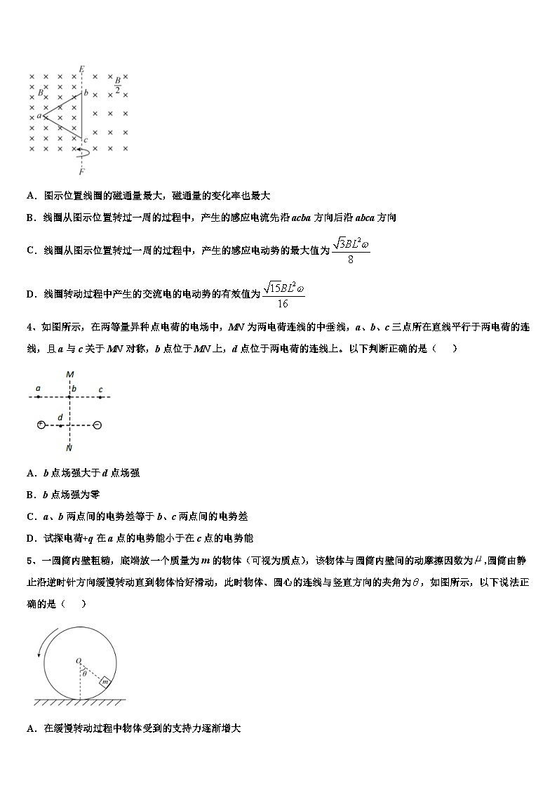 2026届河北省鹿泉一中等名校高考冲刺模拟物理试题含解析第2页