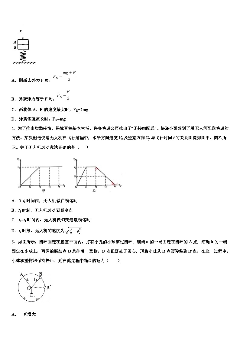 2026届合肥市第八中学高考物理四模试卷含解析第2页
