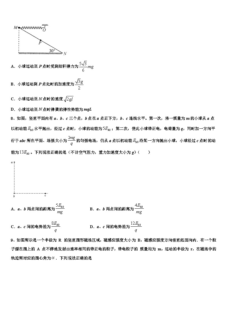 2026届合肥市第一中学高考压轴卷物理试卷含解析第3页