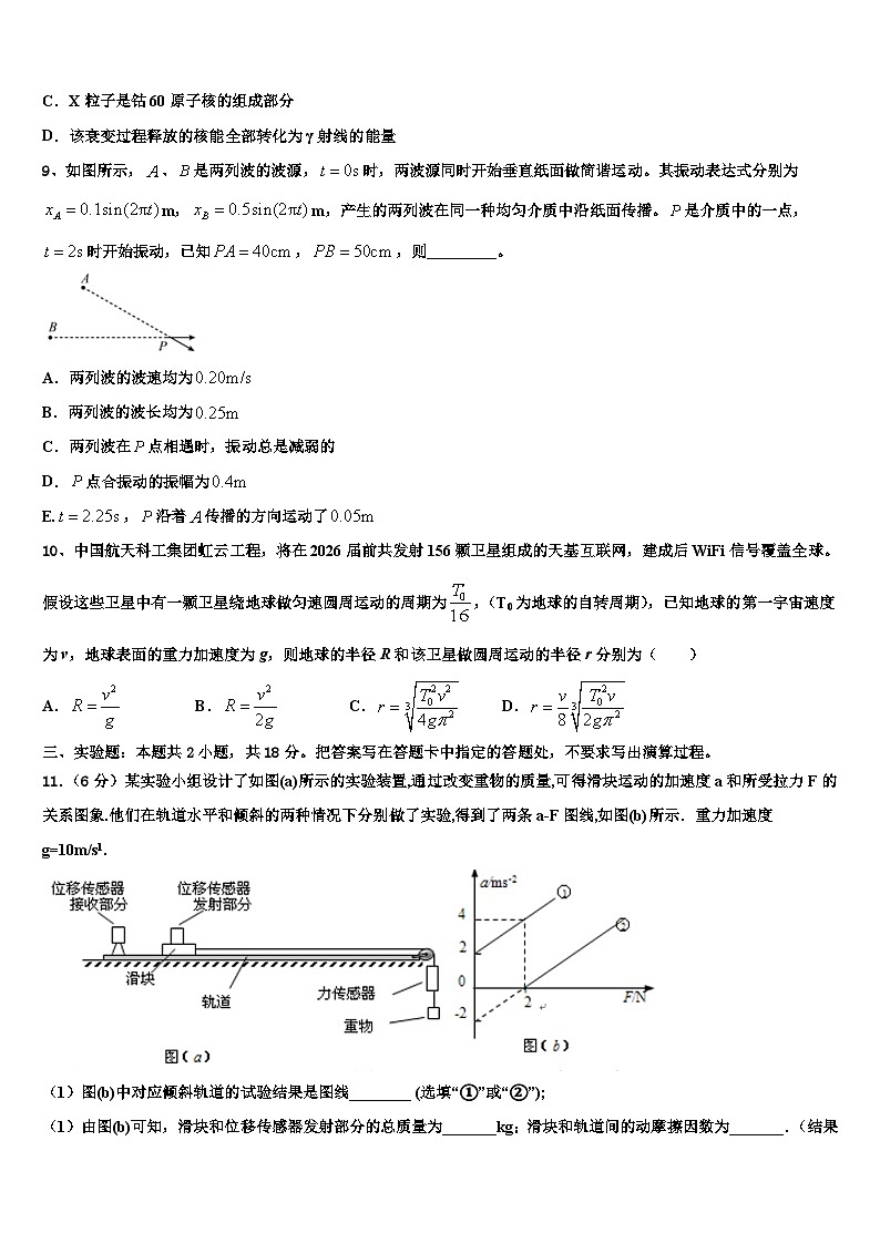 2026届河北高阳中学高三下学期联考物理试题含解析第3页