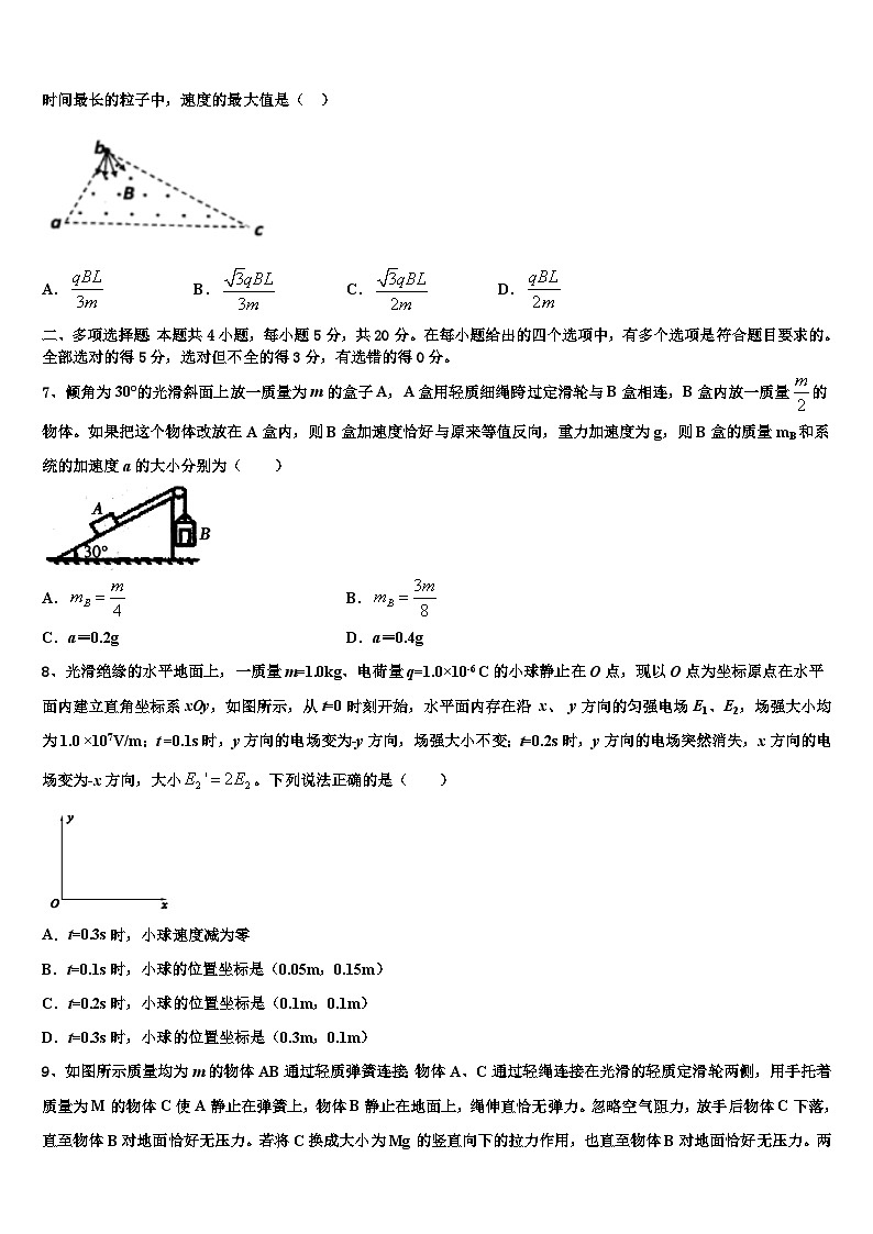 2026届河北保定一中高三冲刺模拟物理试卷含解析第3页