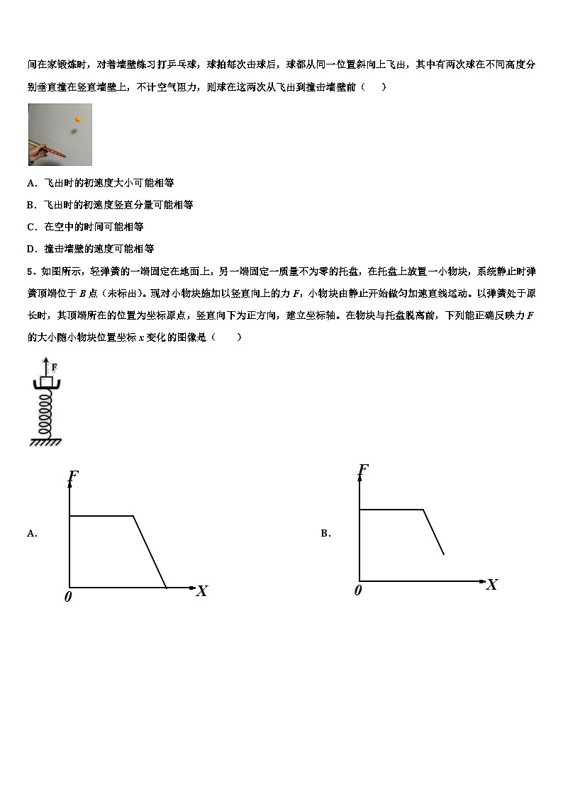 2026届河北省百校联盟高三最后一卷物理试卷含解析第2页