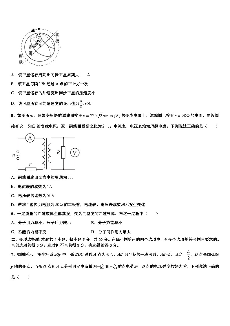 2026届海南市重点中学高三第三次模拟考试物理试卷含解析第2页