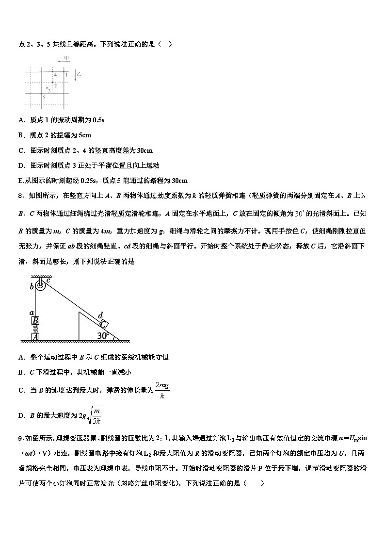 2026届河北省巨鹿中学高三下学期联考物理试题含解析第3页
