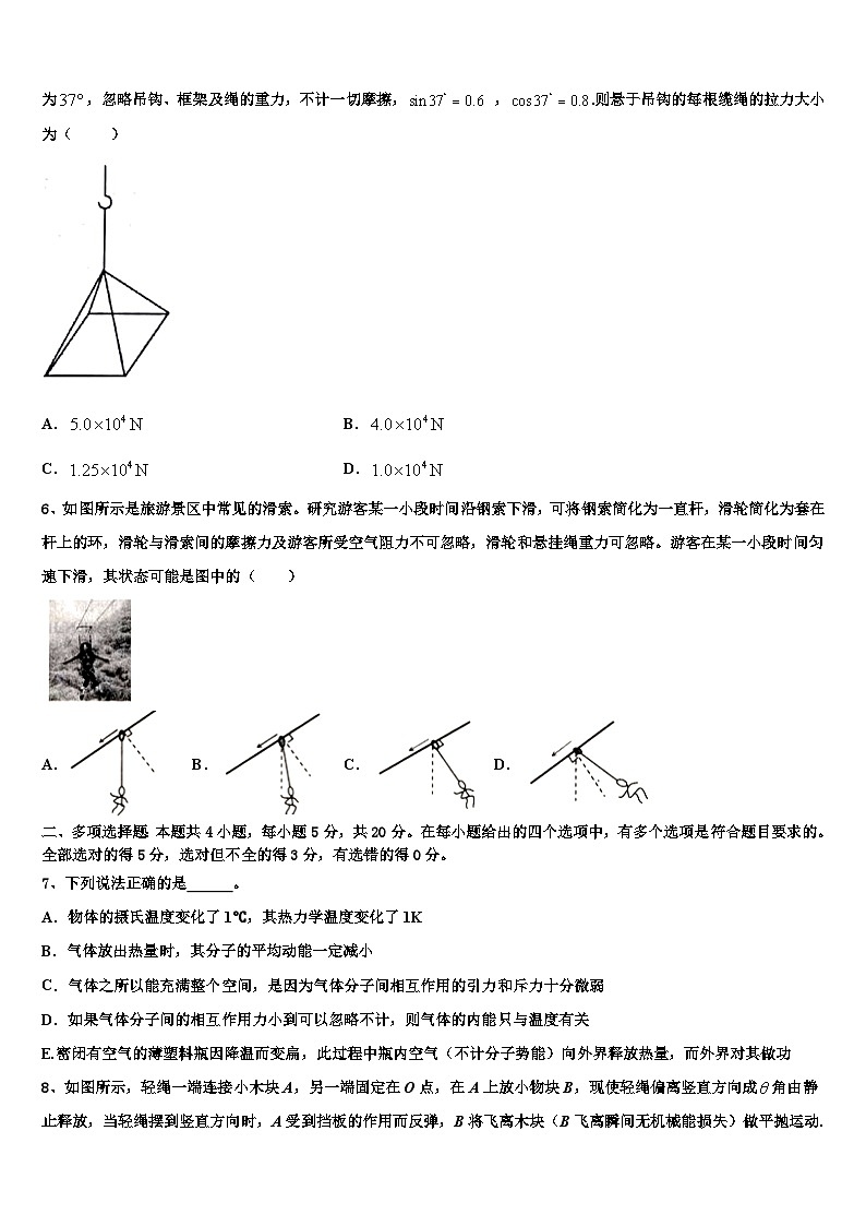 2026届河北省保定市高阳中学高考仿真卷物理试题含解析第2页