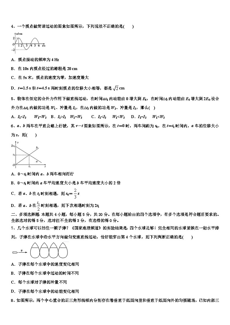 2026届河北省保定市唐县一中高考全国统考预测密卷物理试卷含解析第2页
