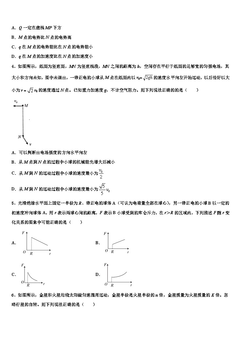 2026届河北省秦皇岛市昌黎汇文二中高考物理必刷试卷含解析第2页