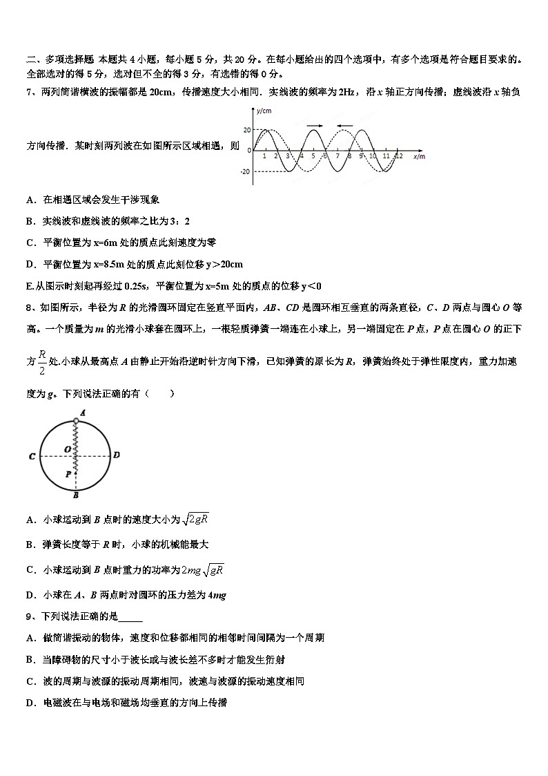 2026届河北省省级示范高中联合体高考冲刺押题（最后一卷）物理试卷含解析第3页