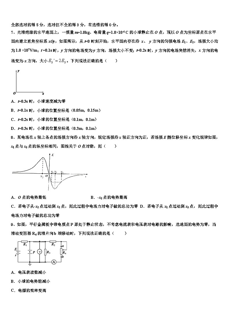2026届河北省内丘中学高三第二次诊断性检测物理试卷含解析第3页