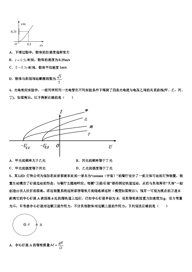 2026届河北省石家庄市第一中学高考冲刺模拟物理试题含解析第2页