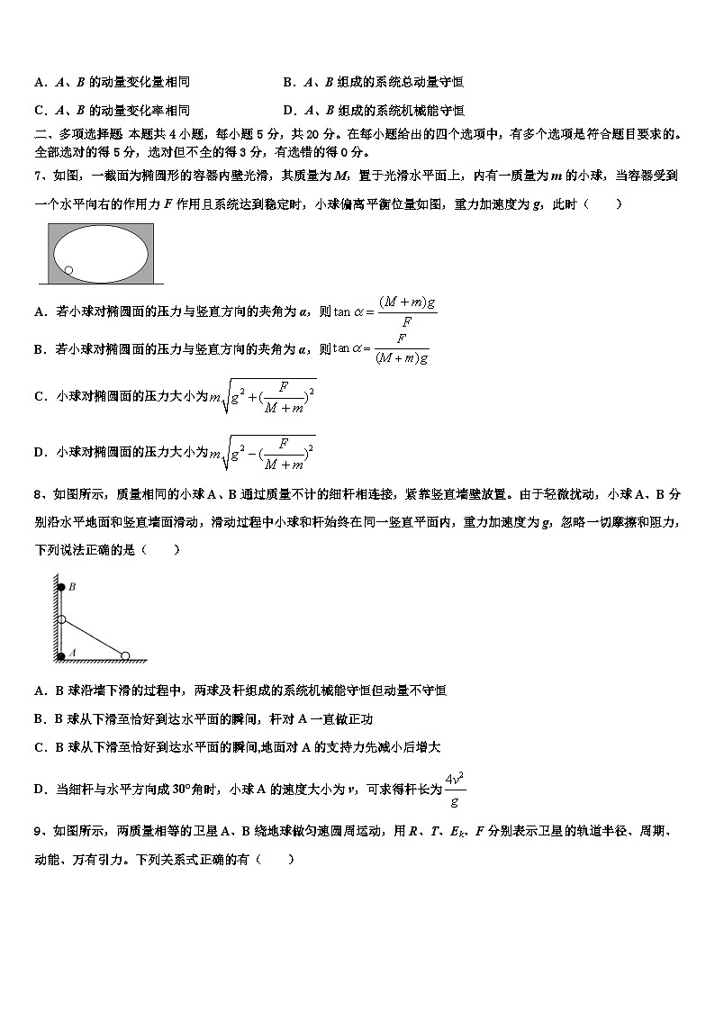2026届河北省大名一中高考仿真卷物理试题含解析第3页