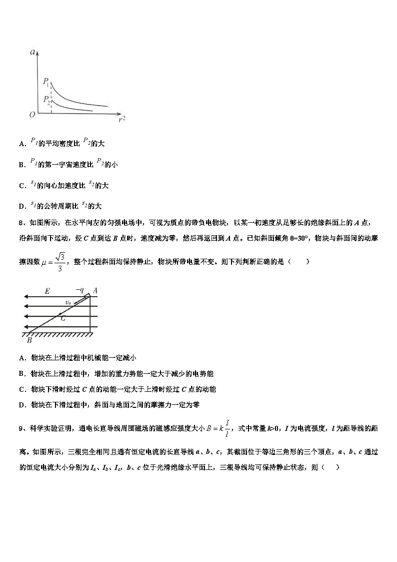2026届河北省邯郸市曲周县第一中学高考物理倒计时模拟卷含解析第3页