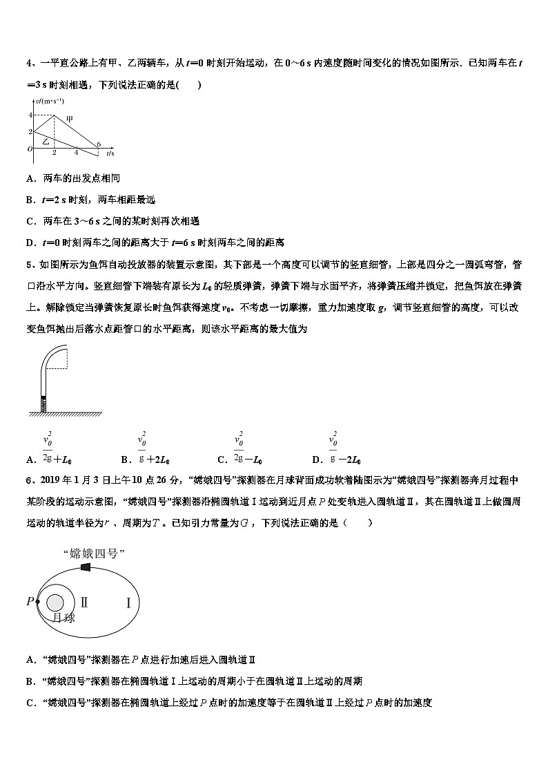 2026届河北省邯郸市重点中学高考考前提分物理仿真卷含解析第2页