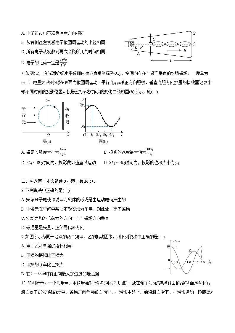 广东省深圳市高级中学2024-2025学年高二上学期期末考试物理试题（含答案）第3页