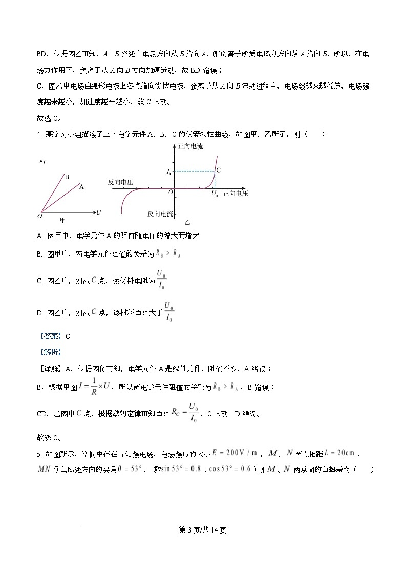 安徽省A10联盟2025-2026学年高二上学期11月期中物理试题  Word版含解析第3页