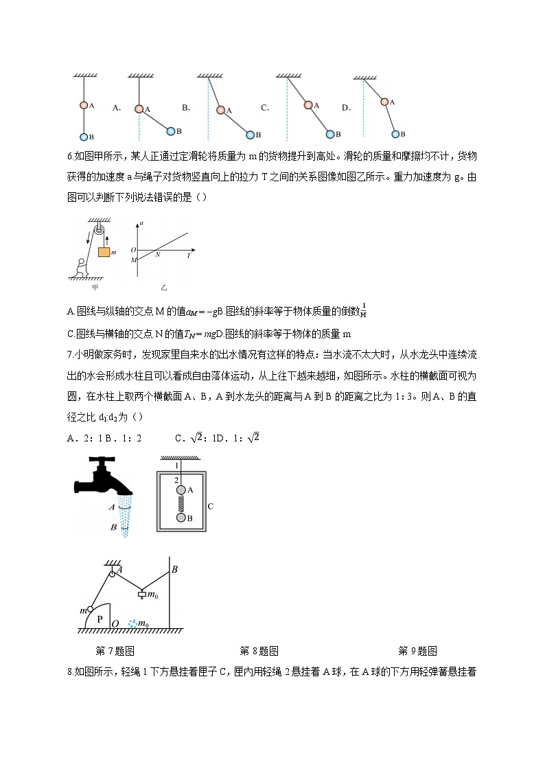 江苏省南京市南京大学附属中学2025_2026学年高一上学期12月月考物理试题（含解析）第2页