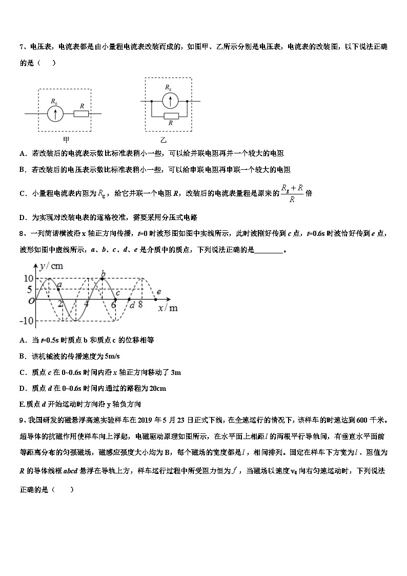 2026届河北省易县中学高考压轴卷物理试卷含解析第3页