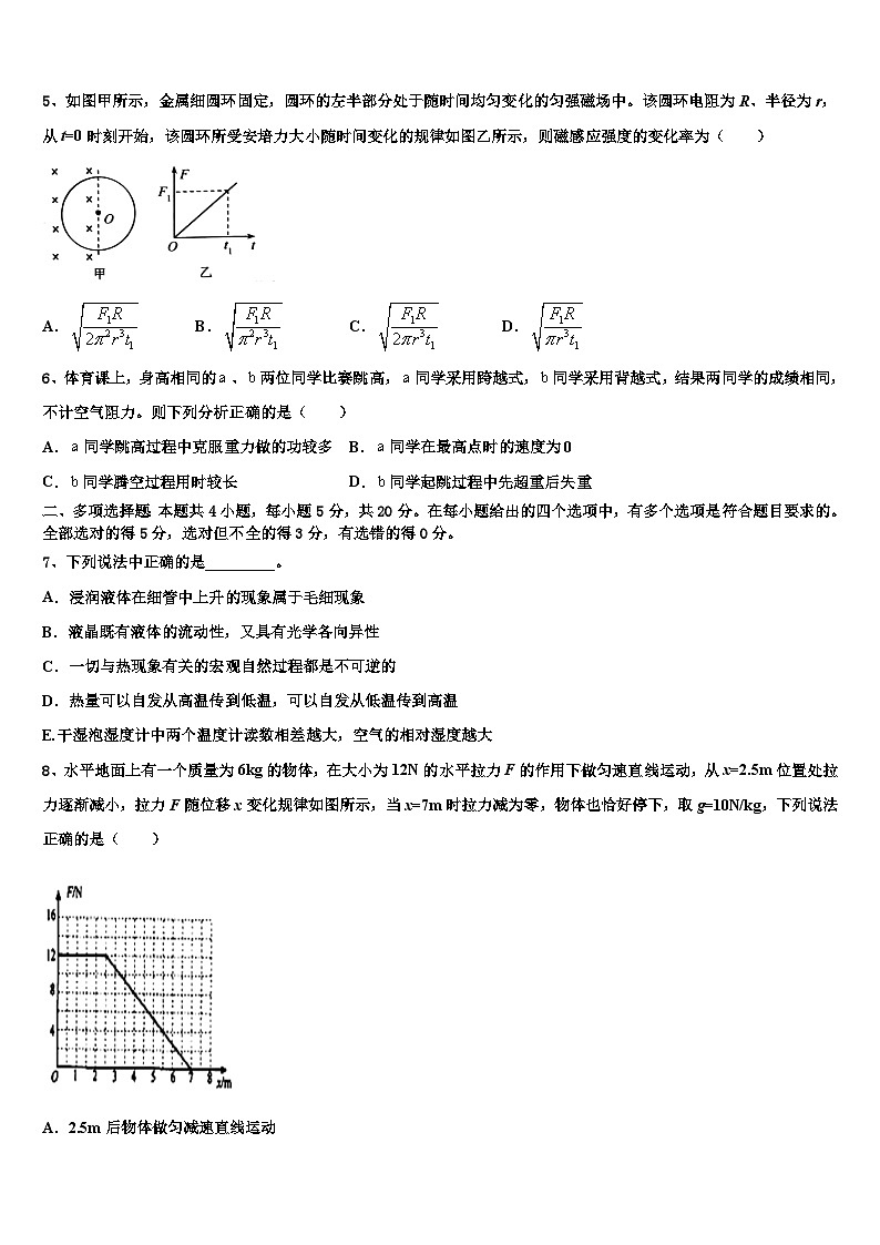 2026届河北省涿鹿县北晨学校高考冲刺模拟物理试题含解析第2页