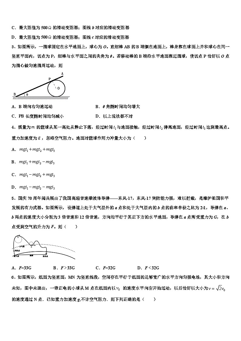 2026届河北省正定县七中高三下学期联合考试物理试题含解析第2页
