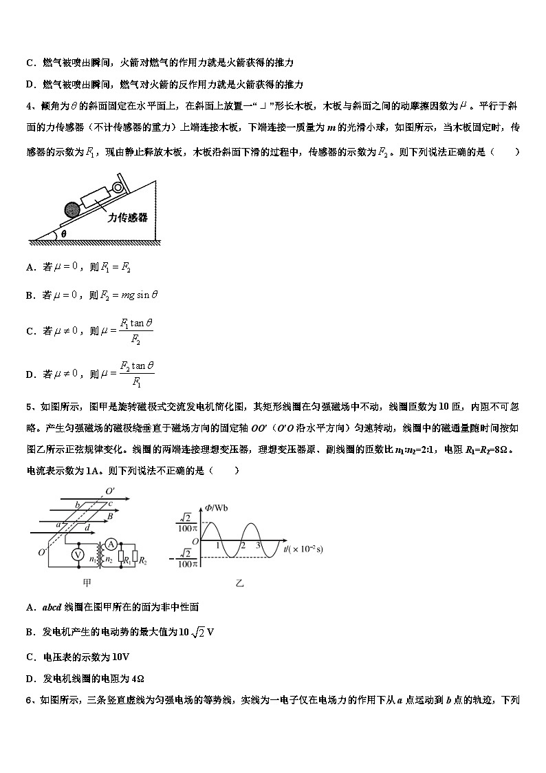 2026届河北省遵化市高三3月份模拟考试物理试题含解析第2页